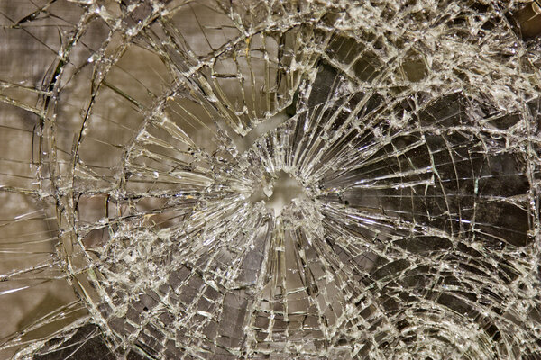 glass smashed