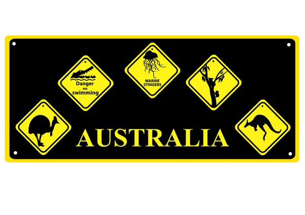 Australian signs — Stock Vector