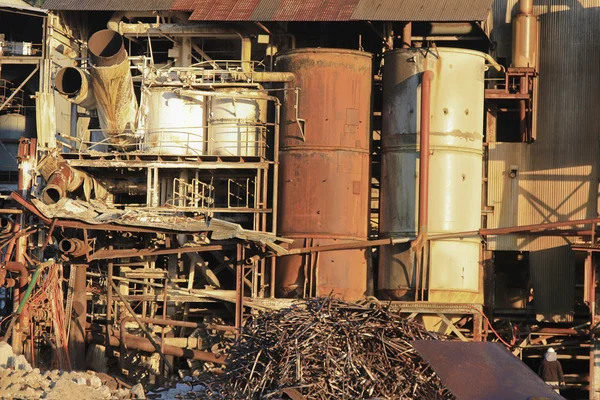 Domolierung der alten Zuckerfabrik Babinda — Stockfoto