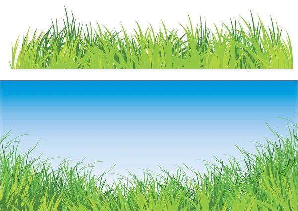 Conjunto de hierba — Vector de stock