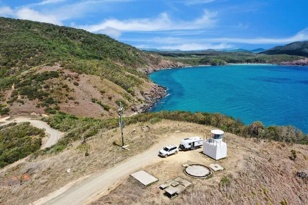 Vista Archer Point Farol North Queensland Australia — Fotografia de Stock