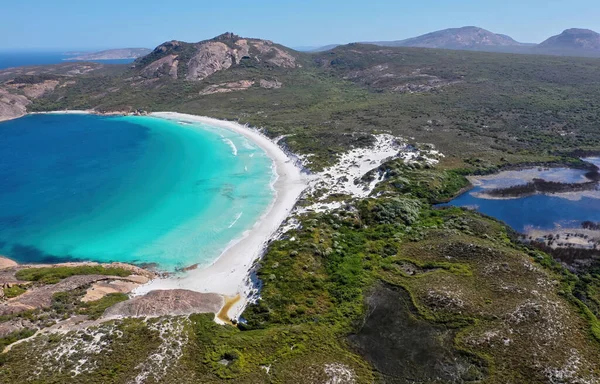 Batı Avustralya Daki Esperance Yakınlarındaki Değmemiş Plajların Hava Manzarası — Stok fotoğraf
