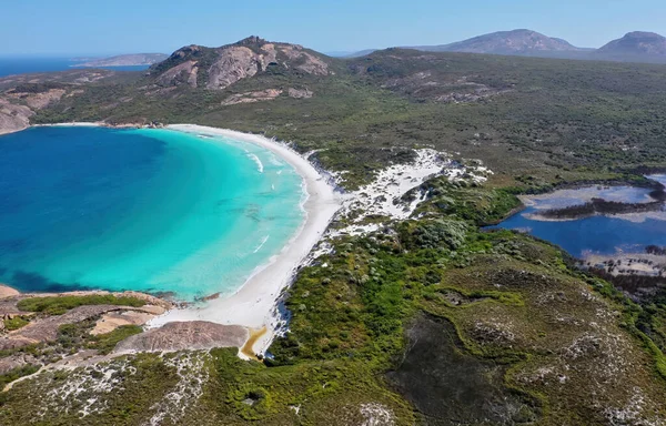 Veduta Aerea Delle Spiagge Incontaminate Vicino Esperance Australia Occidentale — Foto Stock