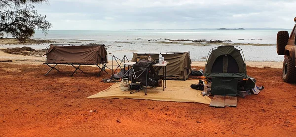 Camping Beach Front Umagico Cape York Australia — Stock Photo, Image