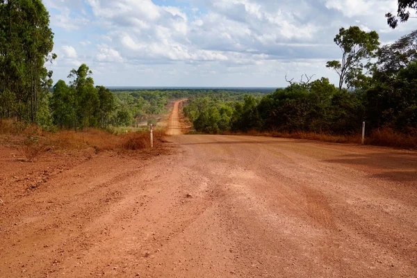 red dirt road on the way to Bramwell Roadhouse Cape York