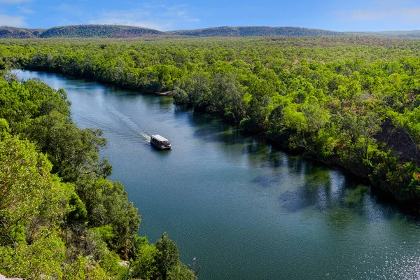 Tourist Boat Katherine River View Lookout — Foto de Stock