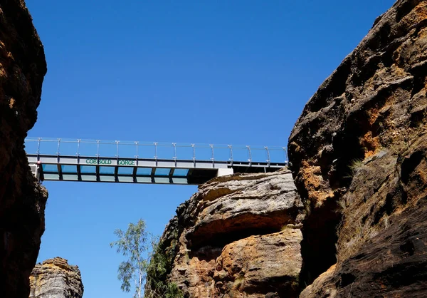 Primo Ponte Vetro Australia Una Delle Ambientazioni Più Isolate Spettacolari — Foto Stock