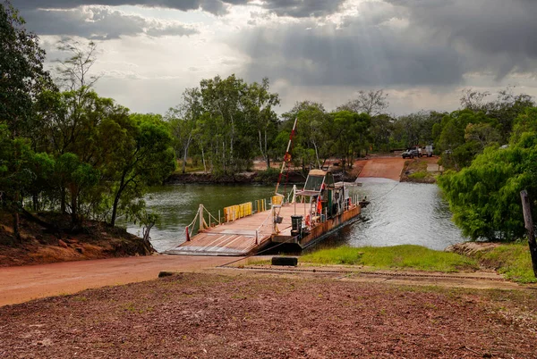 Jardine Nehri Kuzey Queensland Avustralya Dan Feribotla Geçiyor — Stok fotoğraf