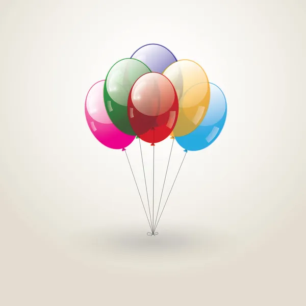 彩色的气球 — 图库矢量图片