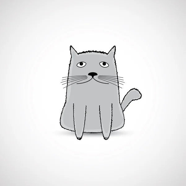 Lindo gordo gatito — Archivo Imágenes Vectoriales