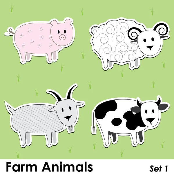 Animali da fattoria — Vettoriale Stock