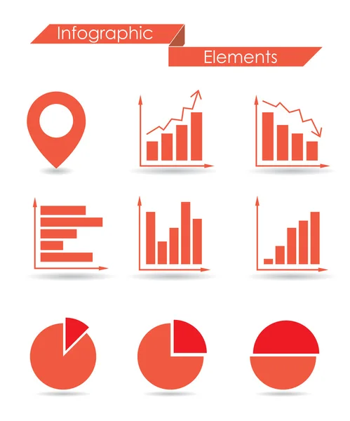 Elementi infografici — Vettoriale Stock