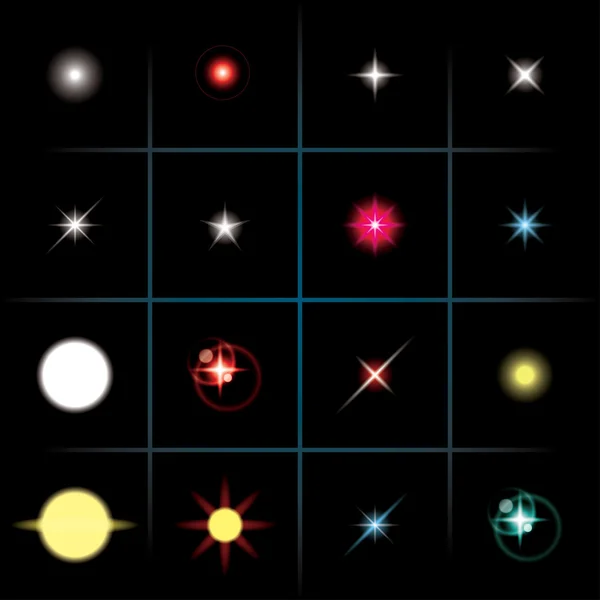 Estrellas brillantes — Vector de stock