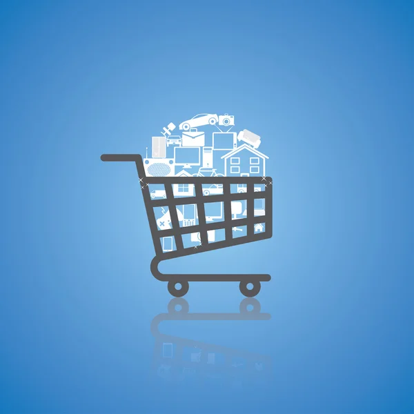 Alışveriş arabası.