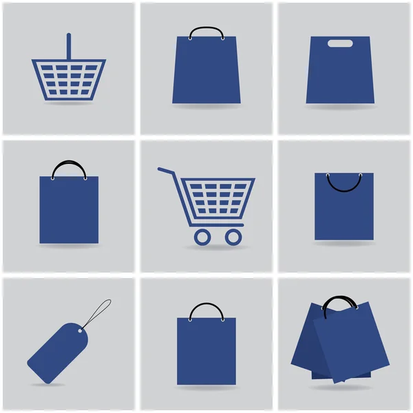 Iconos de compras — Vector de stock
