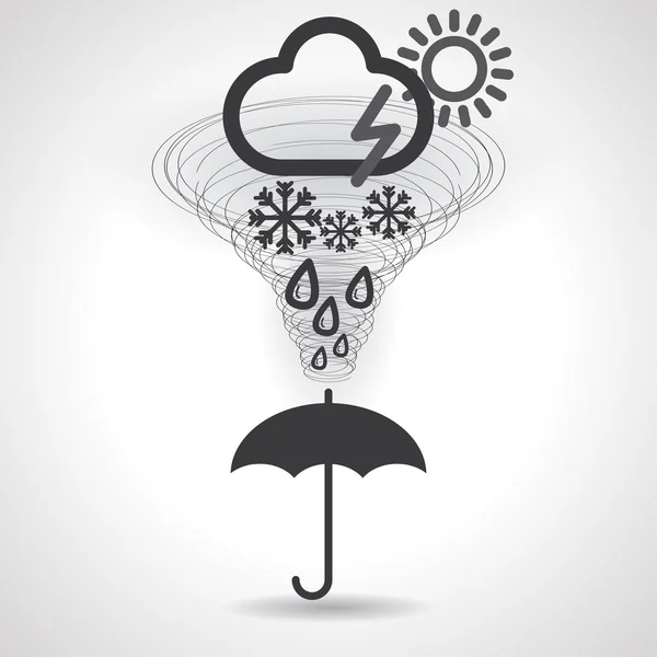 Weather icons — Stock Vector