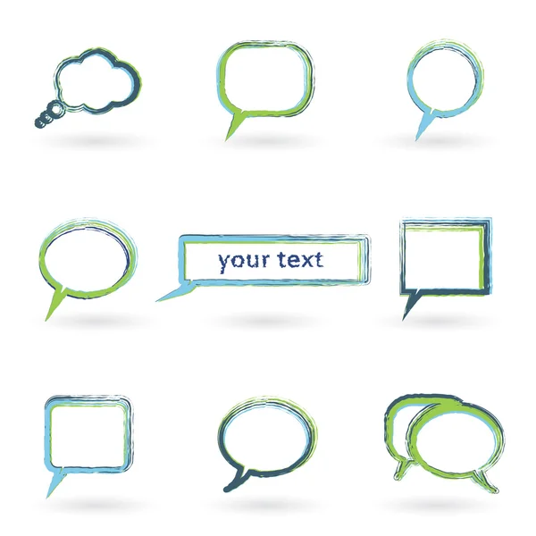 Speech bubbles — Stock Vector