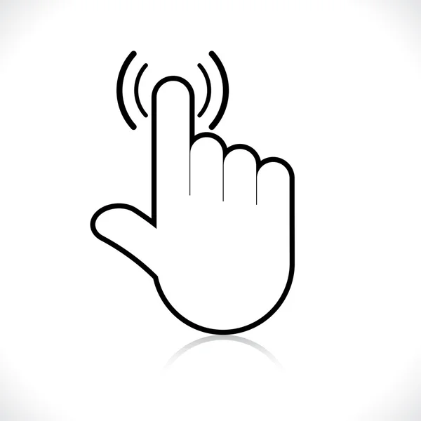 Main icône pointeur — Image vectorielle