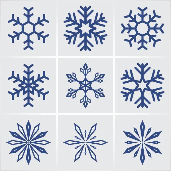 Copos de nieve — Vector de stock