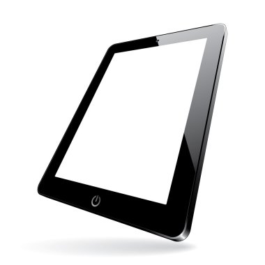 siyah bilgisayar tablet