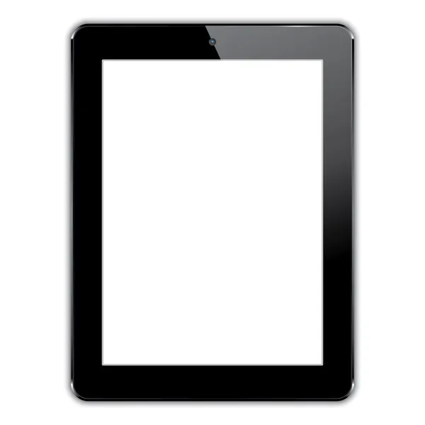 Computer tablet nero — Vettoriale Stock