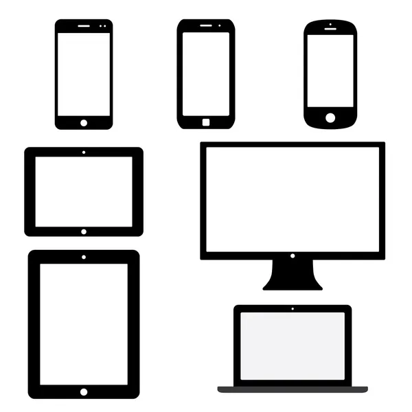 Dispositivos electrónicos — Archivo Imágenes Vectoriales