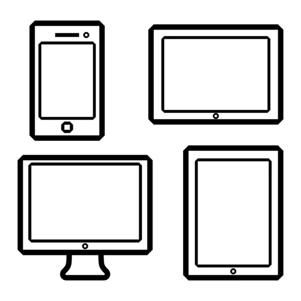 Elektronische toestellen — Stockvector