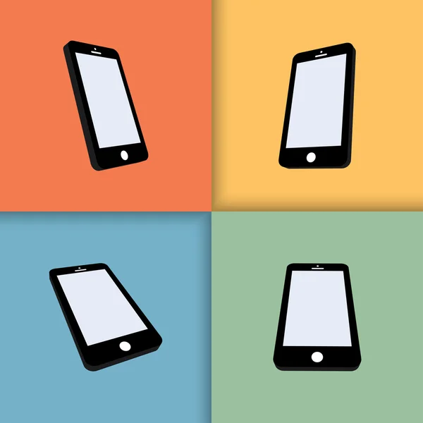 Mobiele telefoons — Stockvector