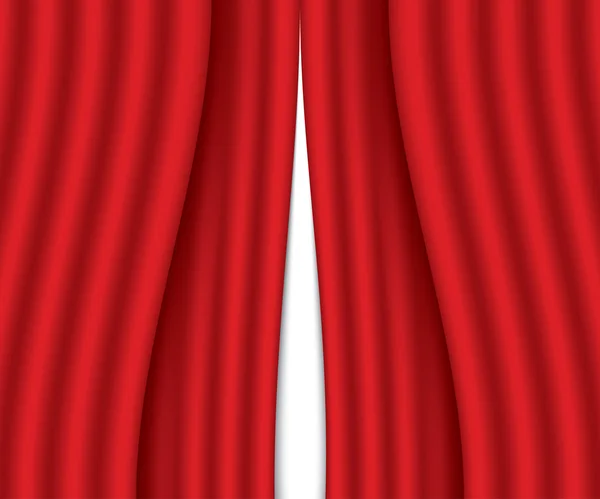 Red curtain — Stock Vector