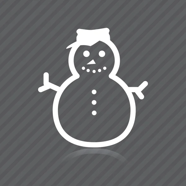 Icon of snowman — Stock Vector