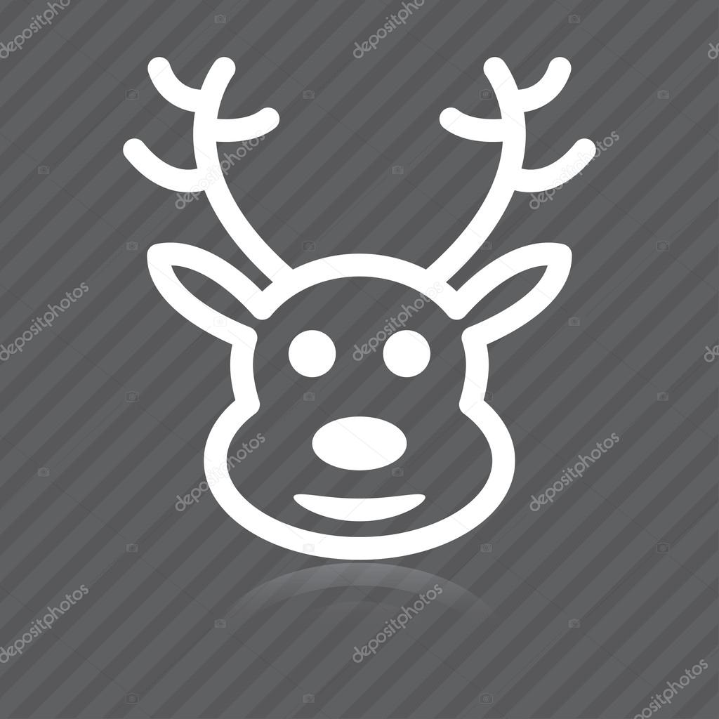 Icon of Christmas deer