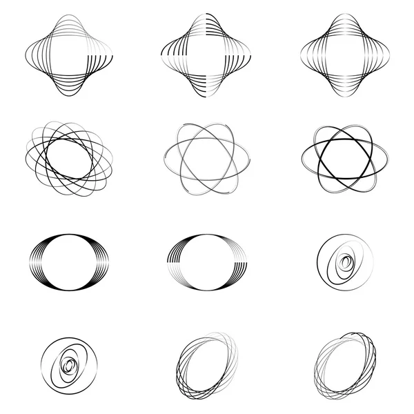 Ensemble d'icônes abstraites — Image vectorielle