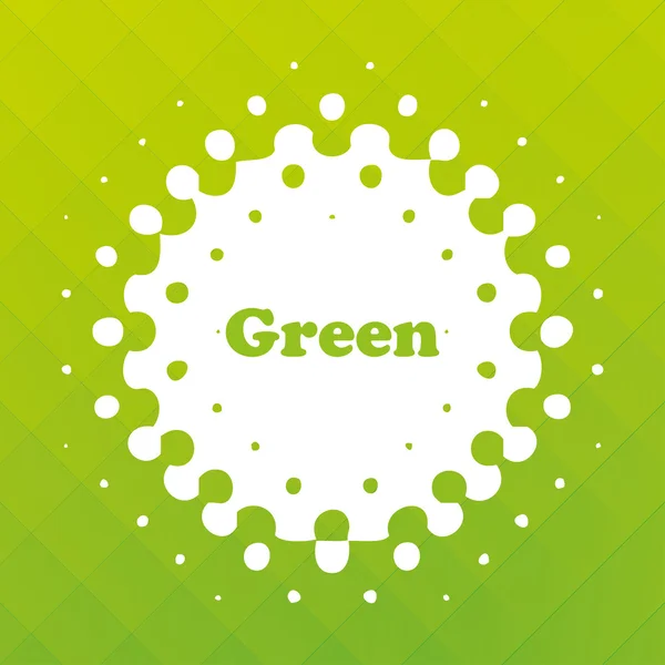 Zielonym tle — Wektor stockowy