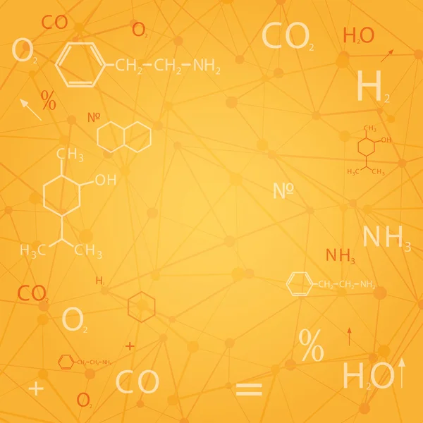 Chemische abstracte achtergrond — Stockvector