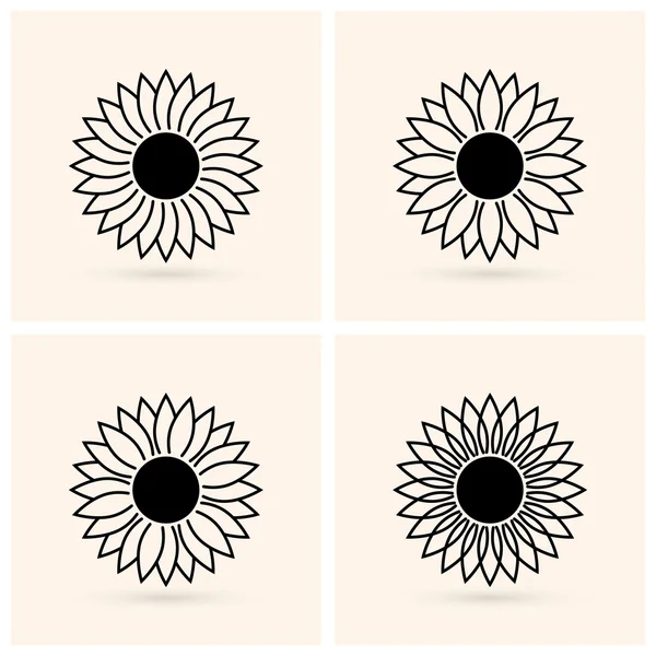 Girasoles — Archivo Imágenes Vectoriales