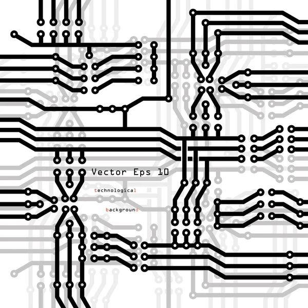 Placa de circuito — Vector de stock