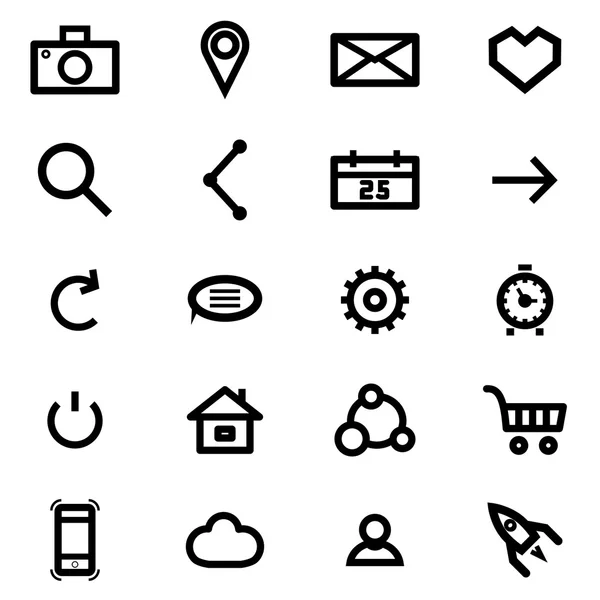 Establecer iconos — Vector de stock