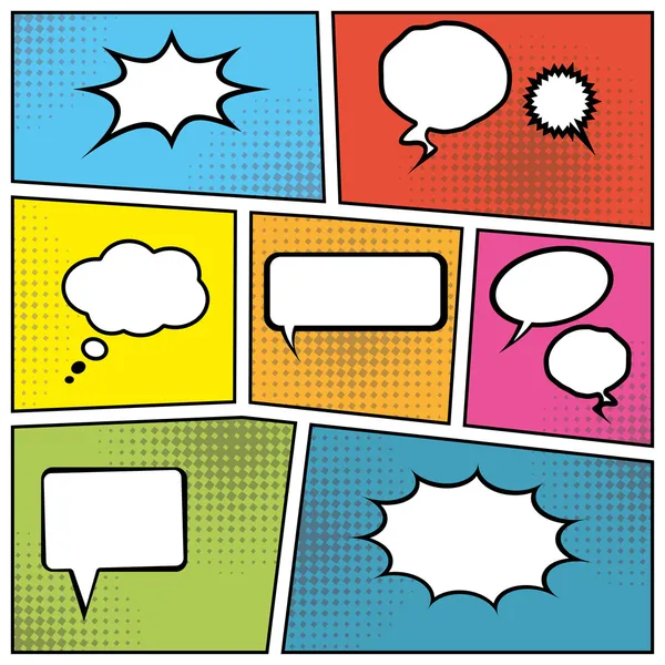 Blank speech bubbles — Stock Vector