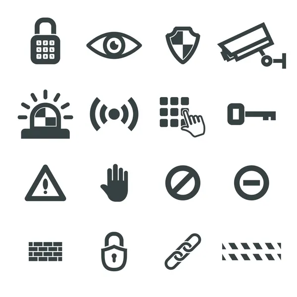 Iconos de seguridad — Archivo Imágenes Vectoriales