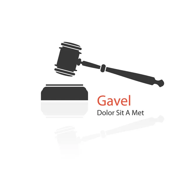 Icône de Gavel — Image vectorielle