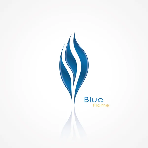 Blue flame — Stock Vector