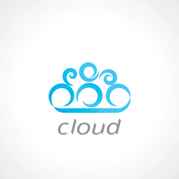 Cloud symbol — Stock Vector