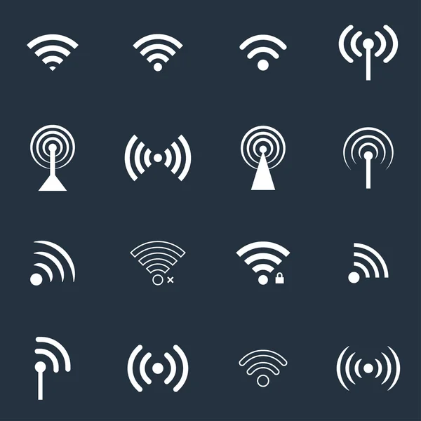 Iconos WiFi — Archivo Imágenes Vectoriales