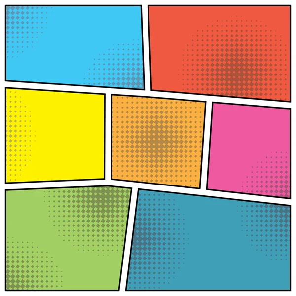 Pop-art stijl leeg — Stockvector