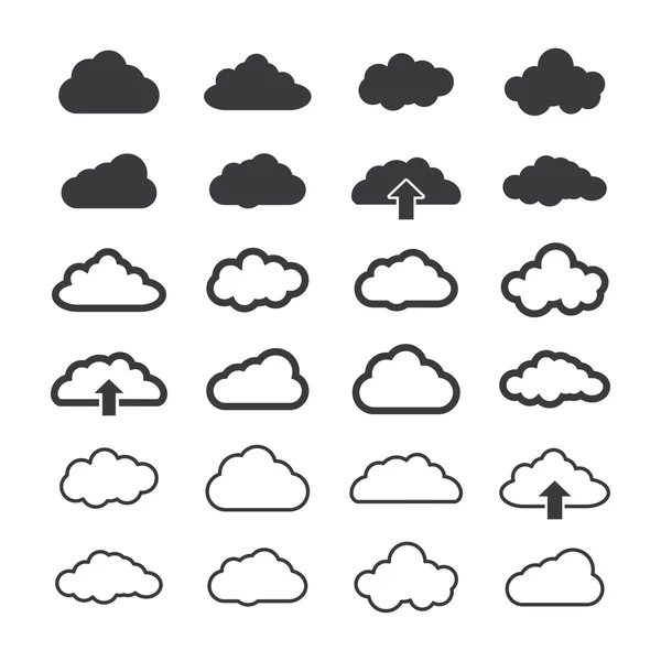 Conjunto de nubes — Archivo Imágenes Vectoriales