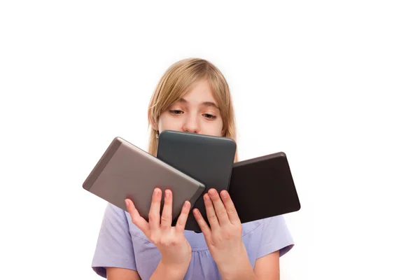 Young tablet expert — Stock Photo, Image