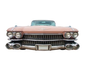 beyaz izole klasik oldtimer