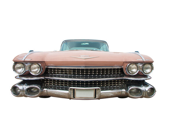 Classic oldtimer isolated on white