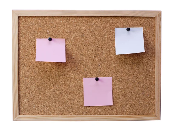 Notice board on a purple wallpaper — Stock Photo, Image