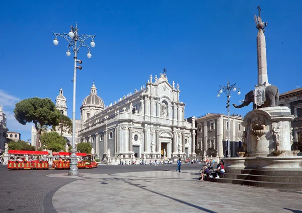 Catania's main square — Stock Photo, Image